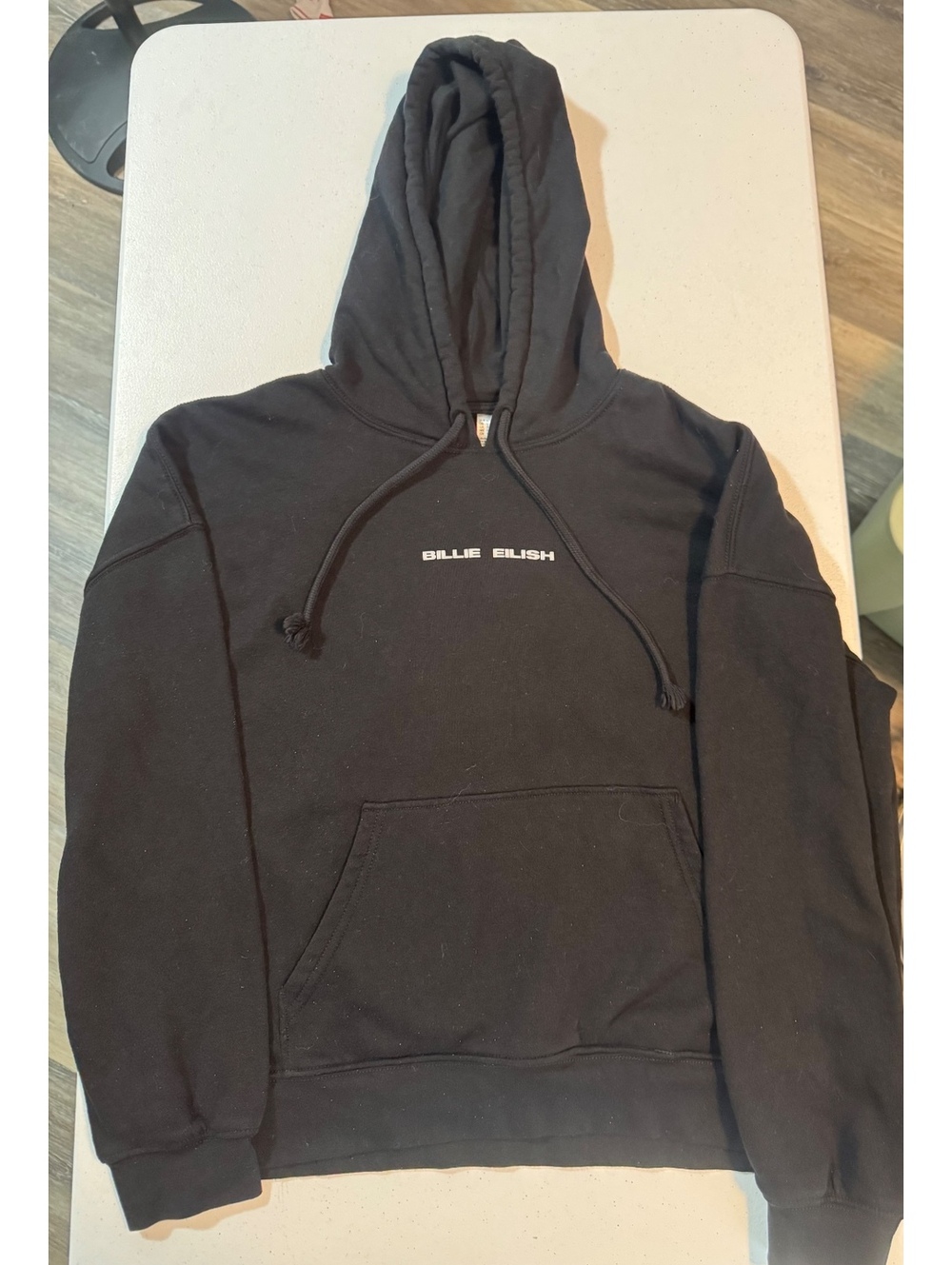 Billie Eilish black graphic hoodie